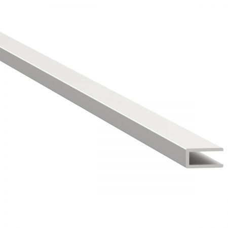 Eindprofiel aluminium, geanodiseerd, tbv 4 mm wandpaneel. Lengte 2600 mm