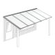 Polycarbonaat kanaalplaten dak opaal wit compleet, aan muur, breedte tot 5 m x diepte tot 2,5 m